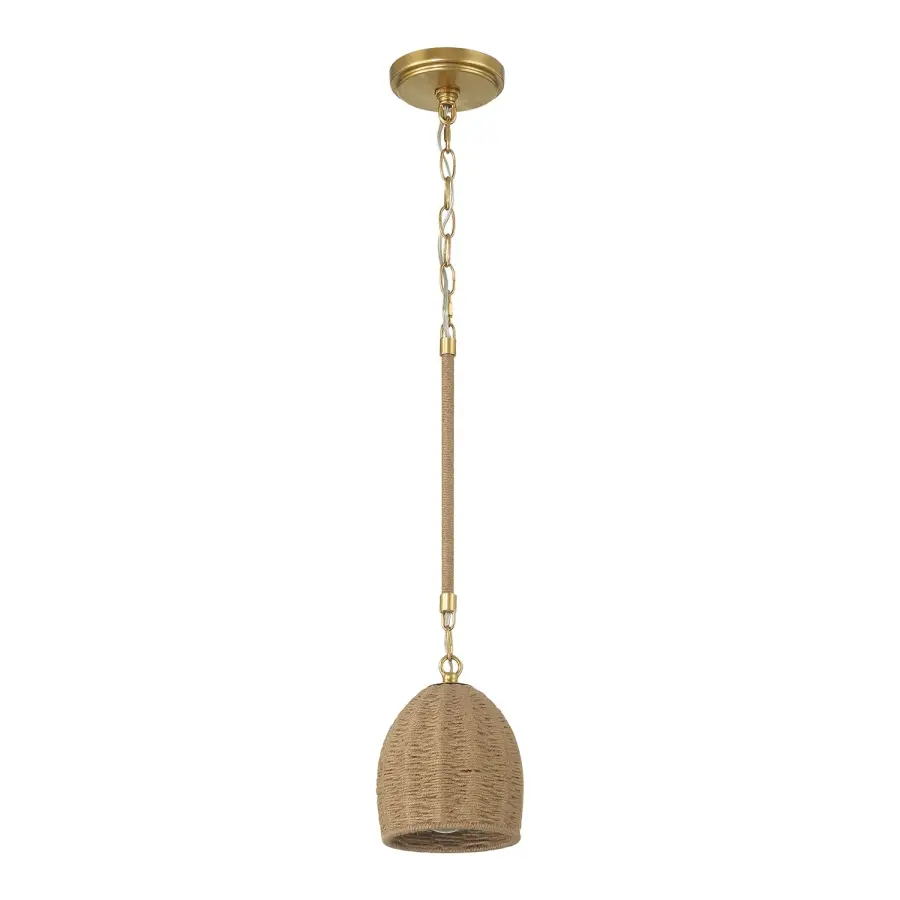 Jace 6" LED Pendant in Soft Gold - Image 2