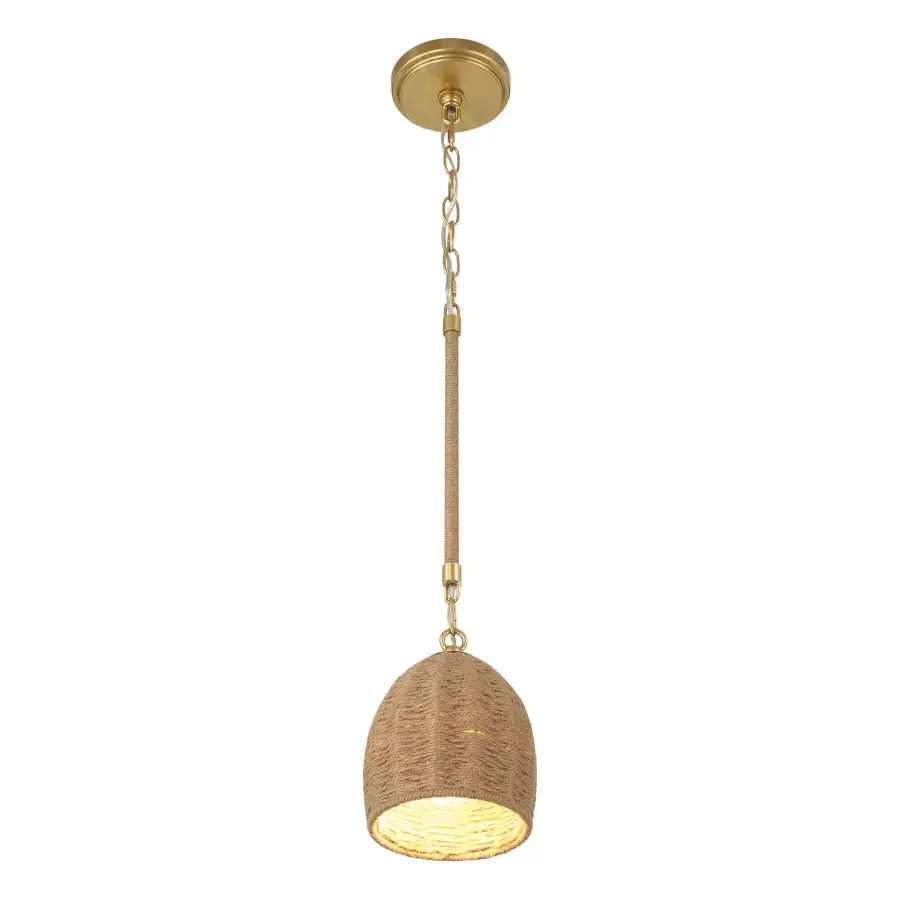 Jace 6" LED Pendant in Soft Gold - Image 4