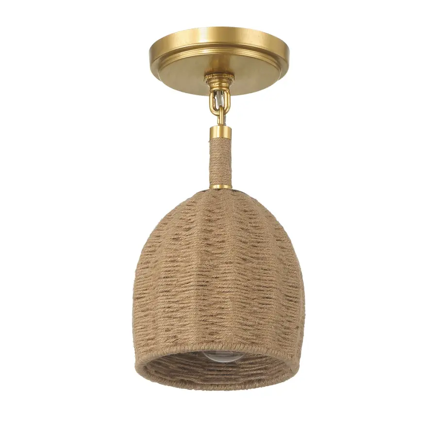 Jace 6" LED Semi Flush Mount in Soft Gold - Image 2