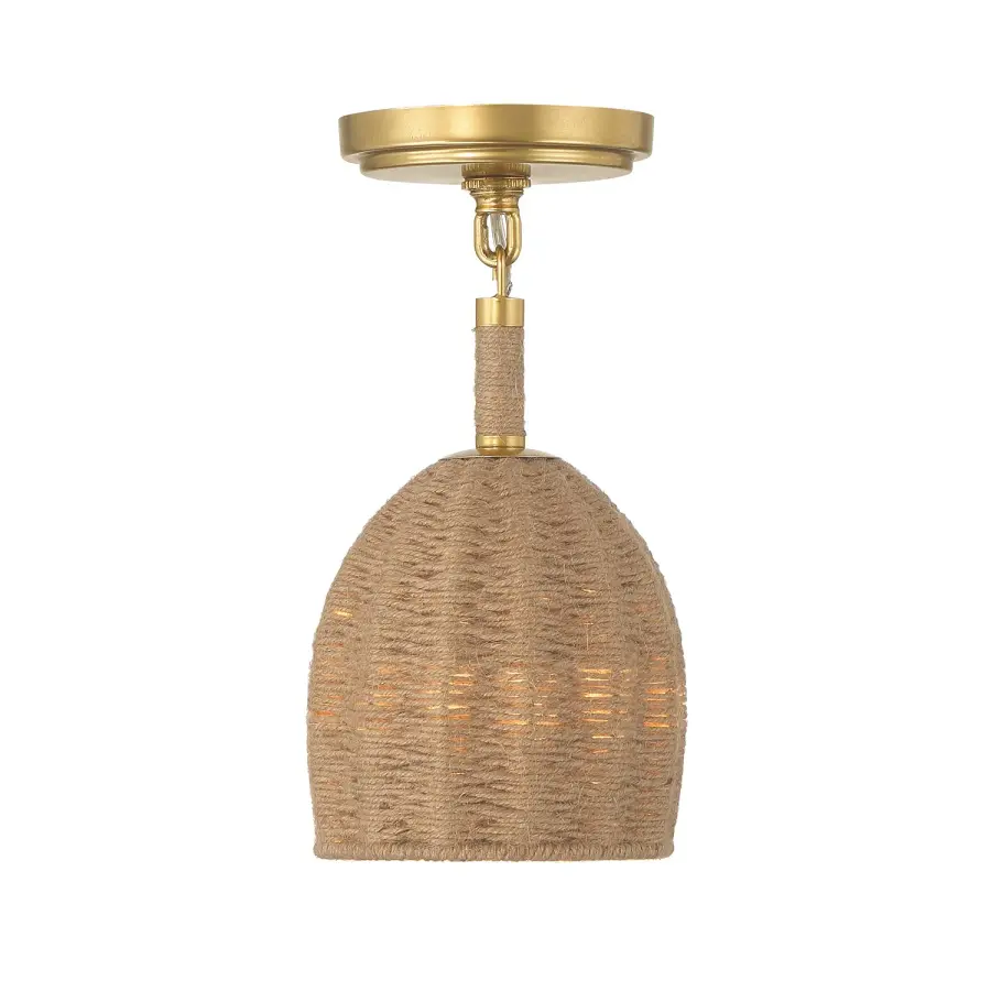 Jace 6" LED Semi Flush Mount in Soft Gold - Image 3