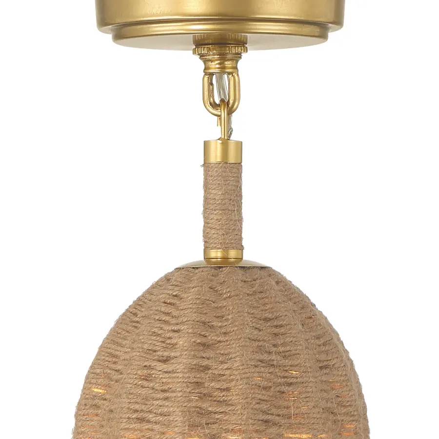 Jace 6" LED Semi Flush Mount in Soft Gold - Image 5