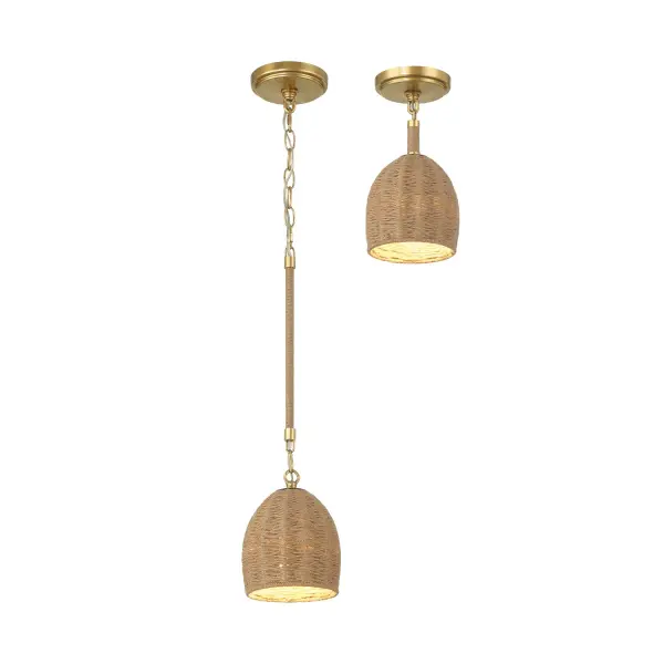Jace 6" LED Semi Flush Mount in Soft Gold - Image 6