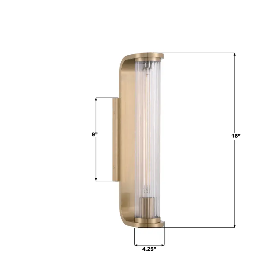 Jarvis 4.25" LED Sconce in Aged Brass - Image 7