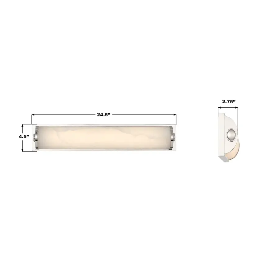 Jarvis 24.5" Integrated LED Sconce in Aged Brass - Image 15
