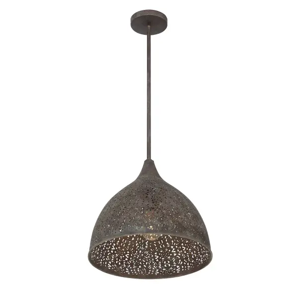 Jasmine 14" Forged Bronze Pendant - Image 2