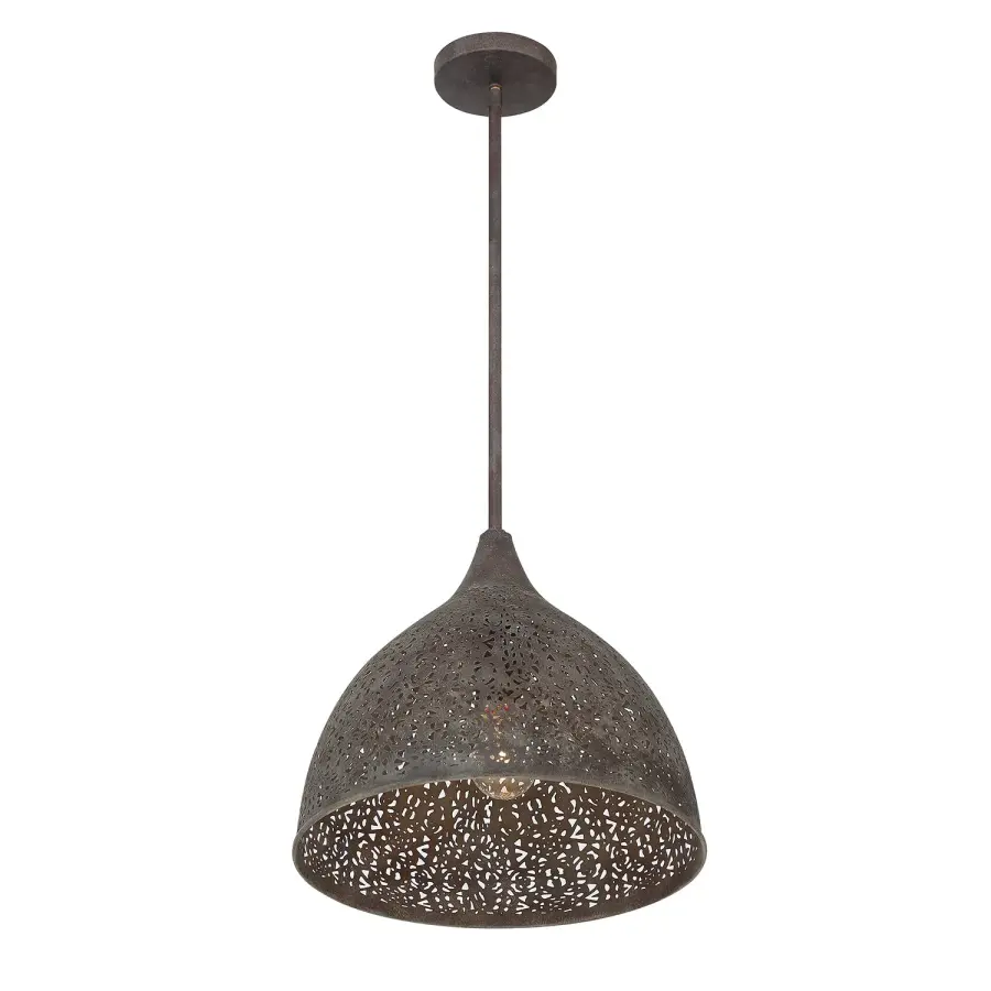 Jasmine 14" Forged Bronze Pendant - Image 2