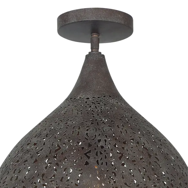 Jasmine 14" Semi Flush Mount in Forged Bronze - Image 3