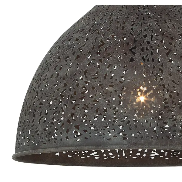 Jasmine 14" Semi Flush Mount in Forged Bronze - Image 4