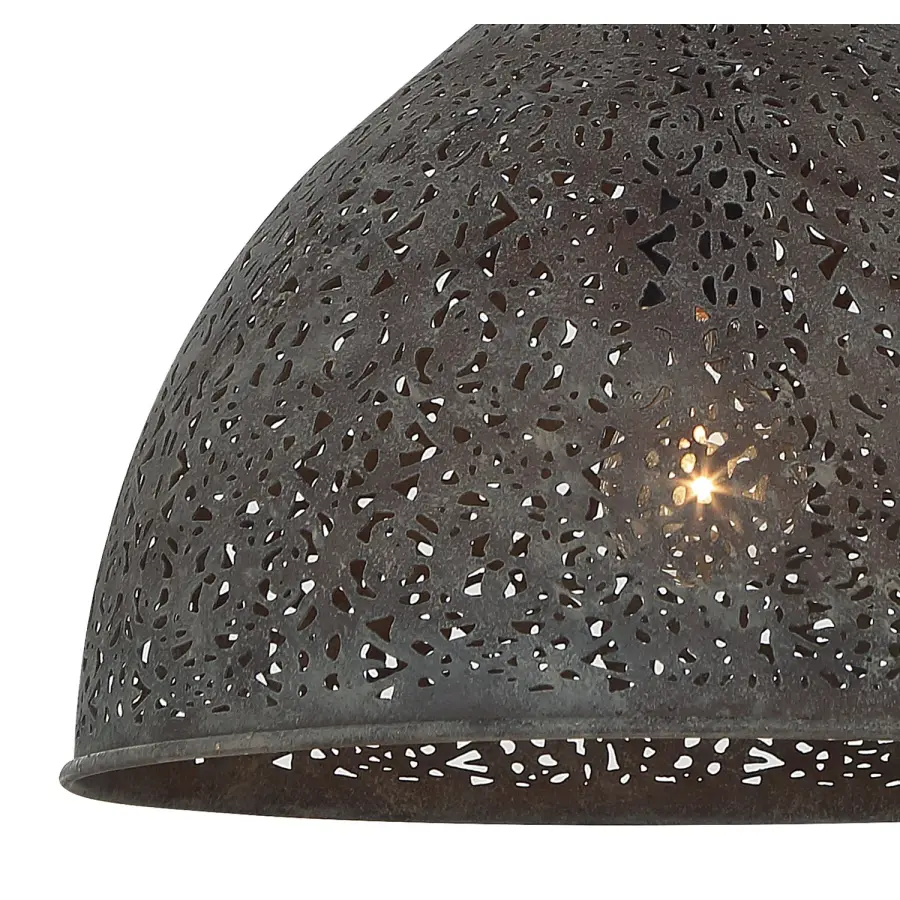 Jasmine 14" Semi Flush Mount in Forged Bronze - Image 4