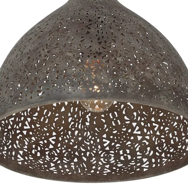 Jasmine 14" Semi Flush Mount in Forged Bronze - Image 5