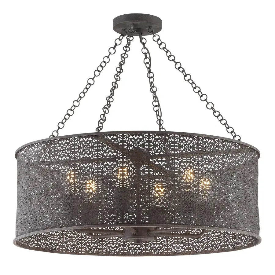 Jasmine 25" Forged Bronze Chandelier - Image 2