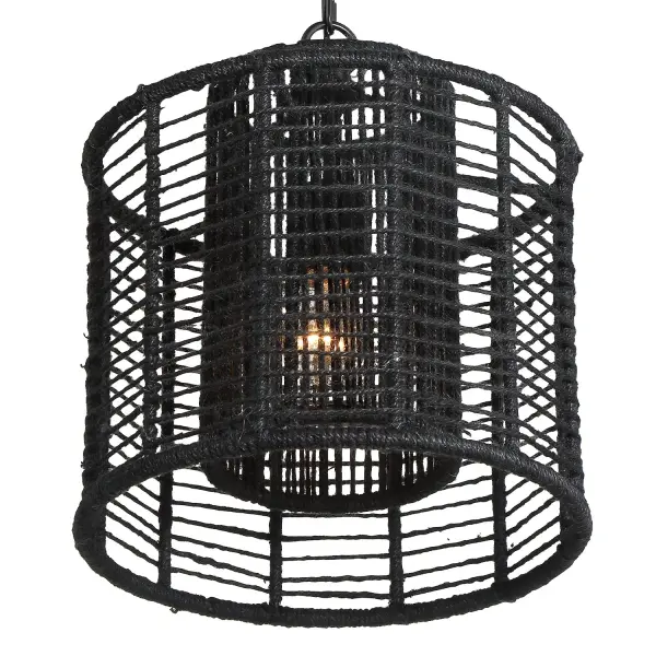 Jayna 12.5" Natural Jute Chandelier - Image 12