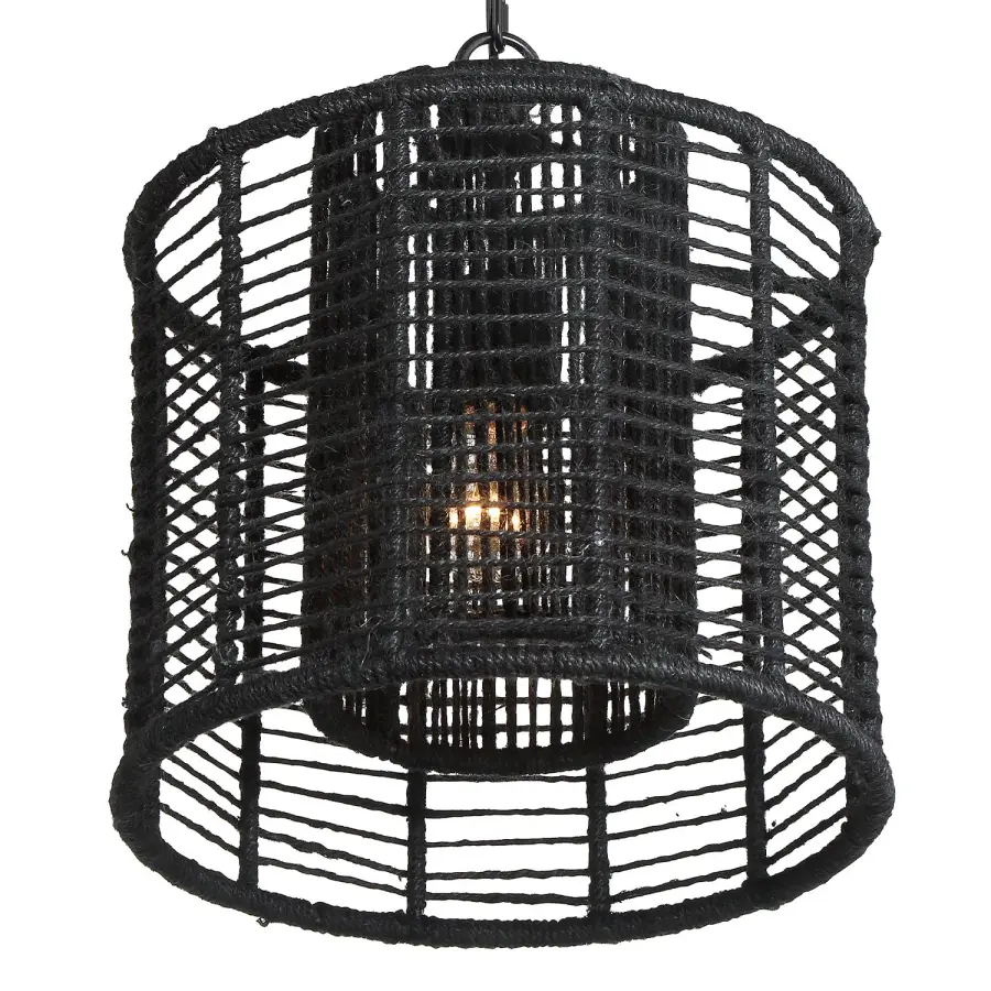 Jayna 12.5" Natural Jute Chandelier - Image 12
