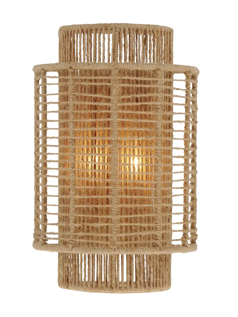 Jayna 10" Natural Jute Sconce - Image 2