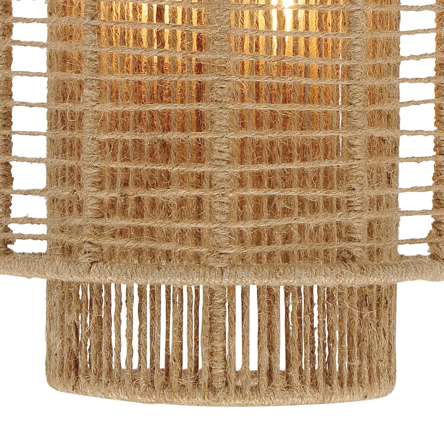 Jayna 10" Natural Jute Sconce - Image 4