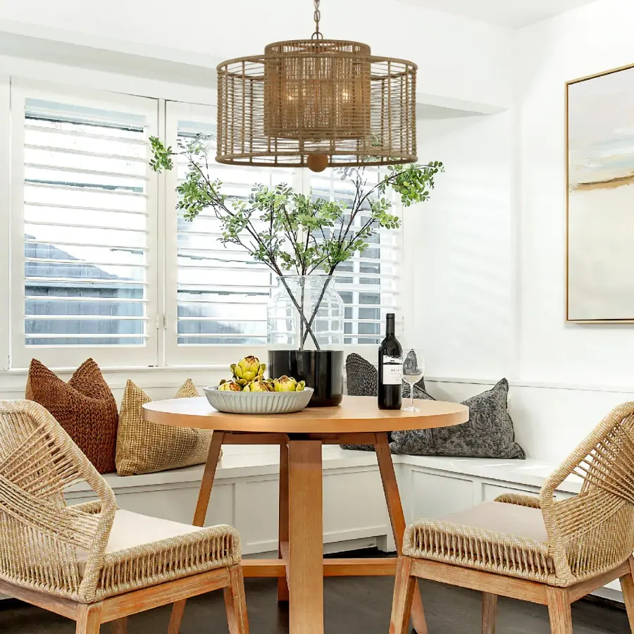 Jayna 25" Natural Jute Chandelier - Image 5