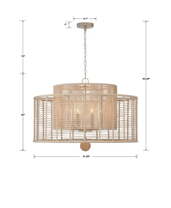 Jayna 31.25" Chandelier - Image 13
