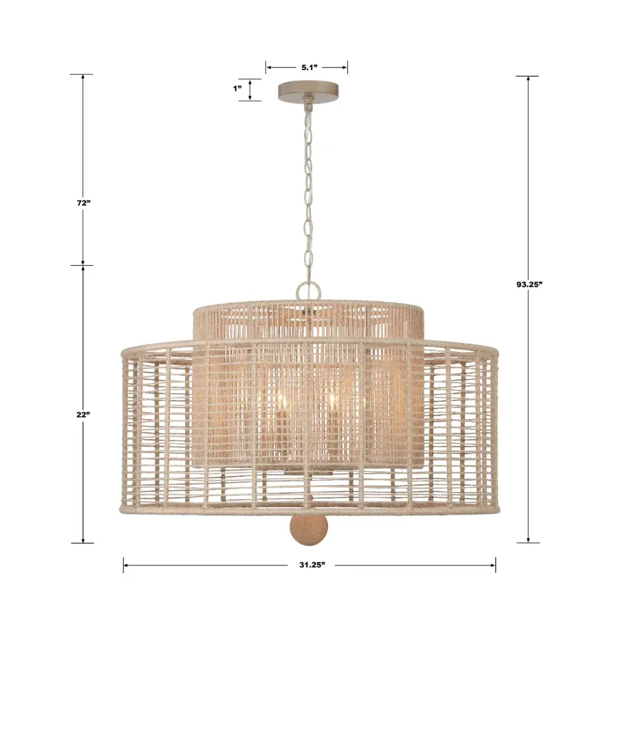 Jayna 31.25" Chandelier - Image 13