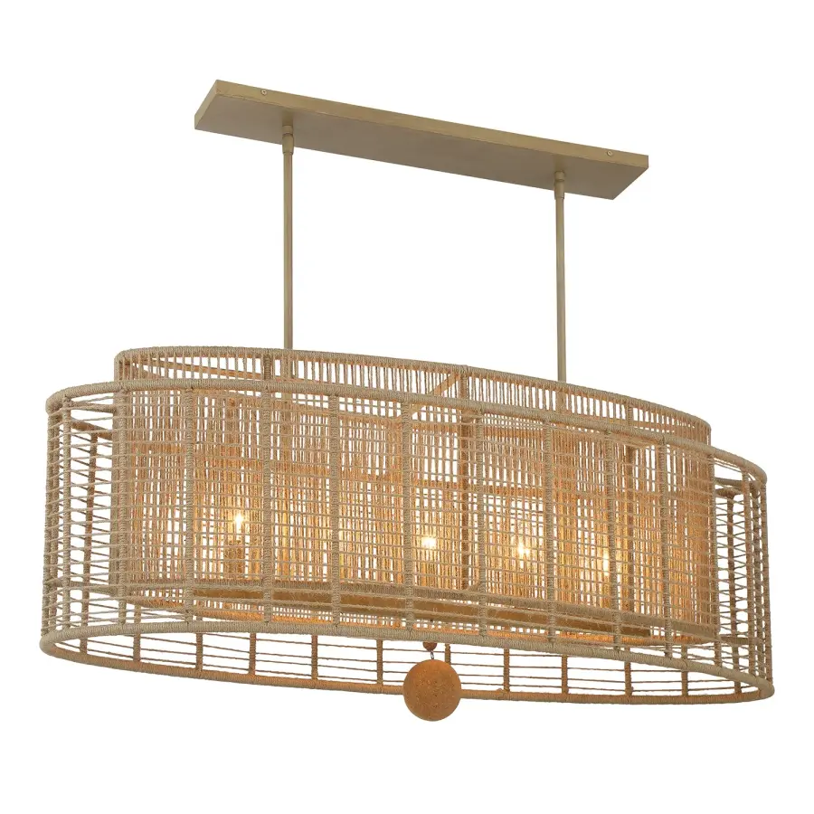 Jayna Linear Oval Chandelier - Image 1