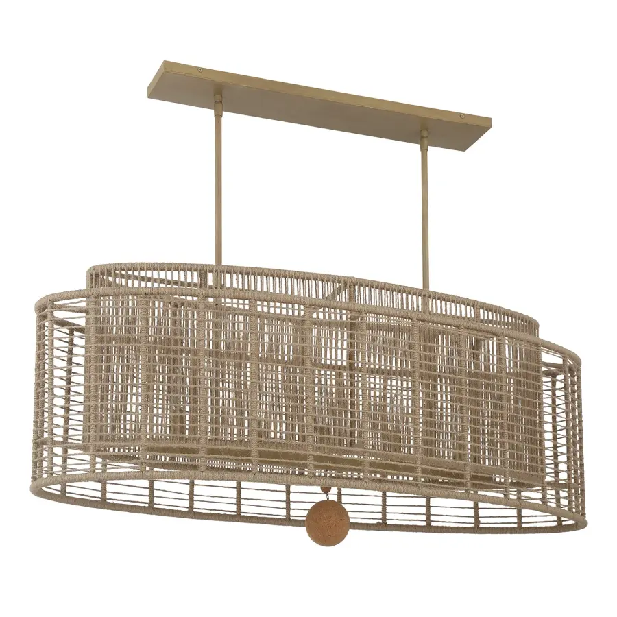Jayna Linear Oval Chandelier - Image 2