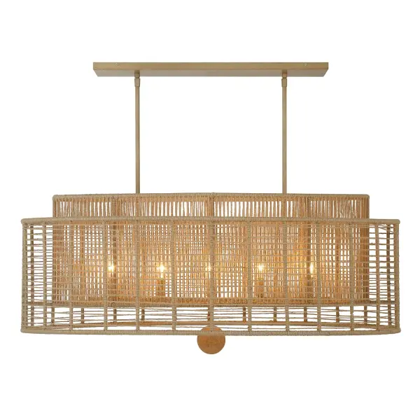 Jayna Linear Oval Chandelier - Image 3