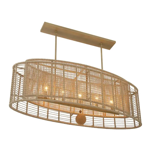 Jayna Linear Oval Chandelier - Image 4