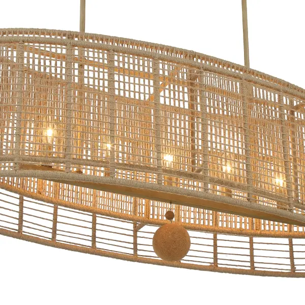 Jayna Linear Oval Chandelier - Image 5