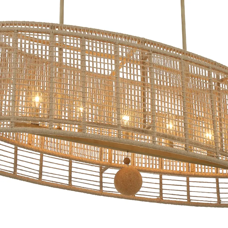 Jayna Linear Oval Chandelier - Image 5