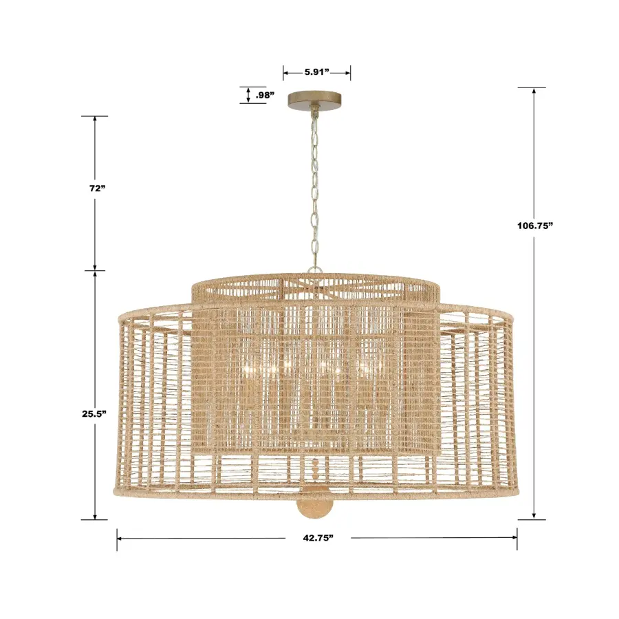 Jayna 42.75" Chandelier - Image 5