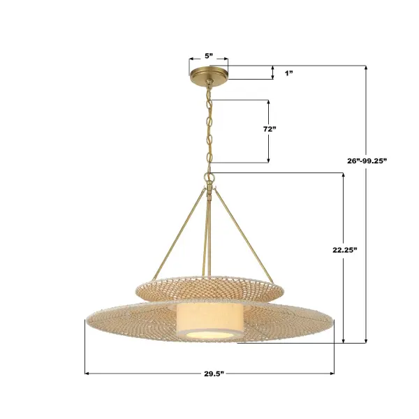 Janipher 29.5" Chandelier - Image 7