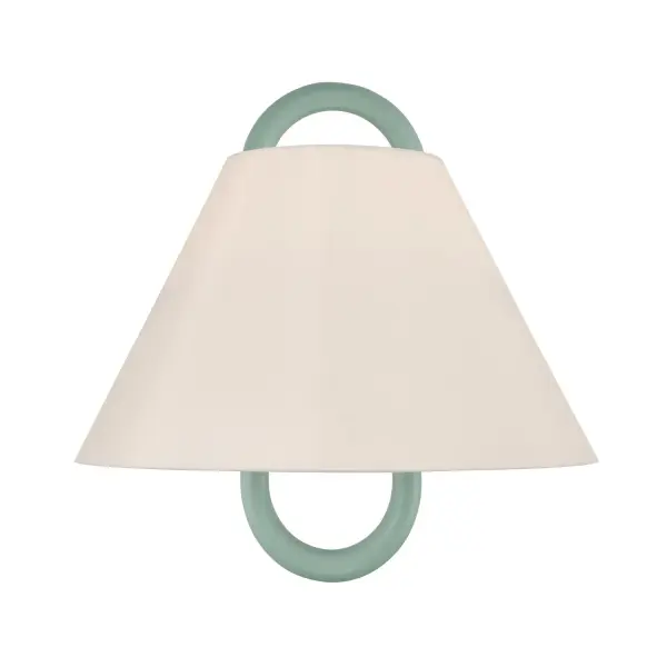 Jojo 11.75" Wall Sconce in Vibrant Gold with Blush Shade - Image 1