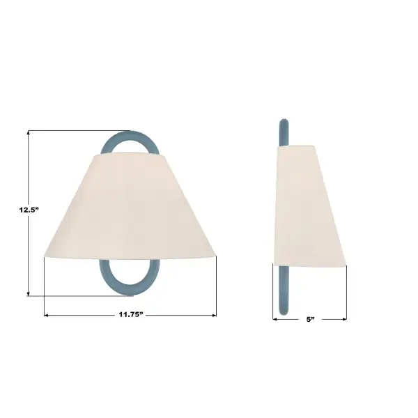 Jojo 11.75" Wall Sconce in Vibrant Gold with Blush Shade - Image 14