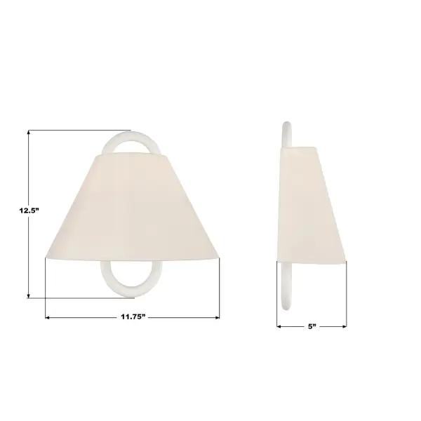 Jojo 11.75" Wall Sconce in Vibrant Gold with Blush Shade - Image 35