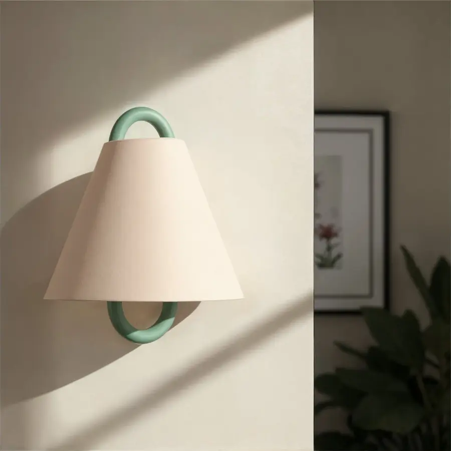 Jojo 11.75" Wall Sconce in Vibrant Gold with Blush Shade - Image 6
