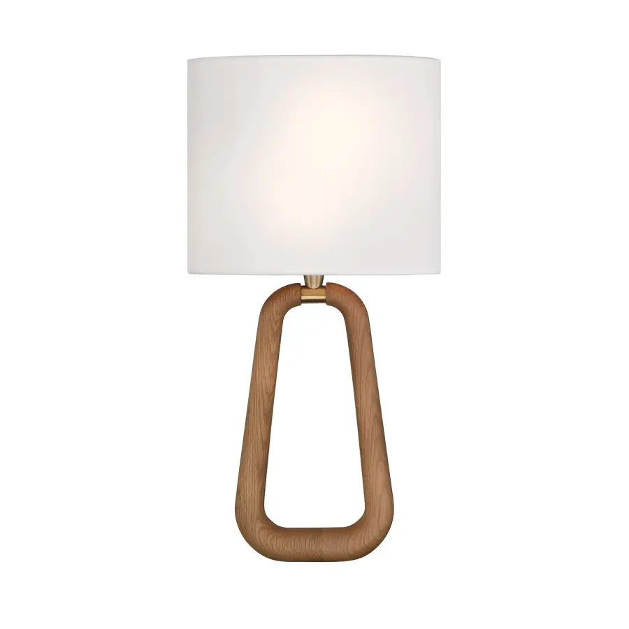 Jori 10" Wall Sconce in Aged Brass with Blush Shade - Image 1