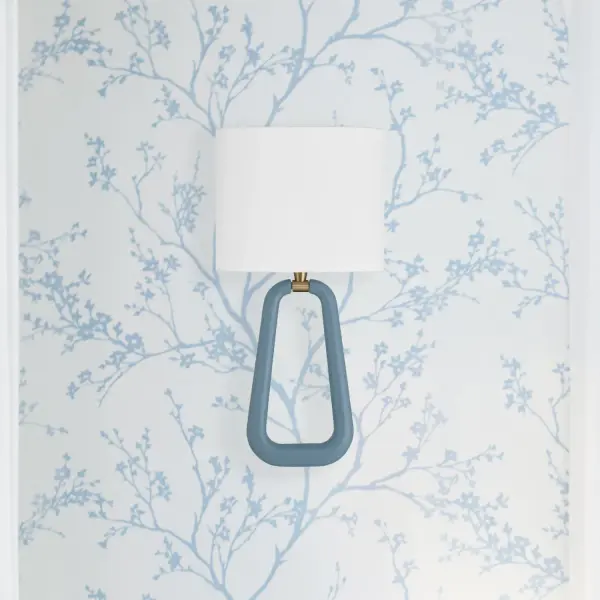 Jori 10" Wall Sconce in Aged Brass with Blush Shade - Image 13