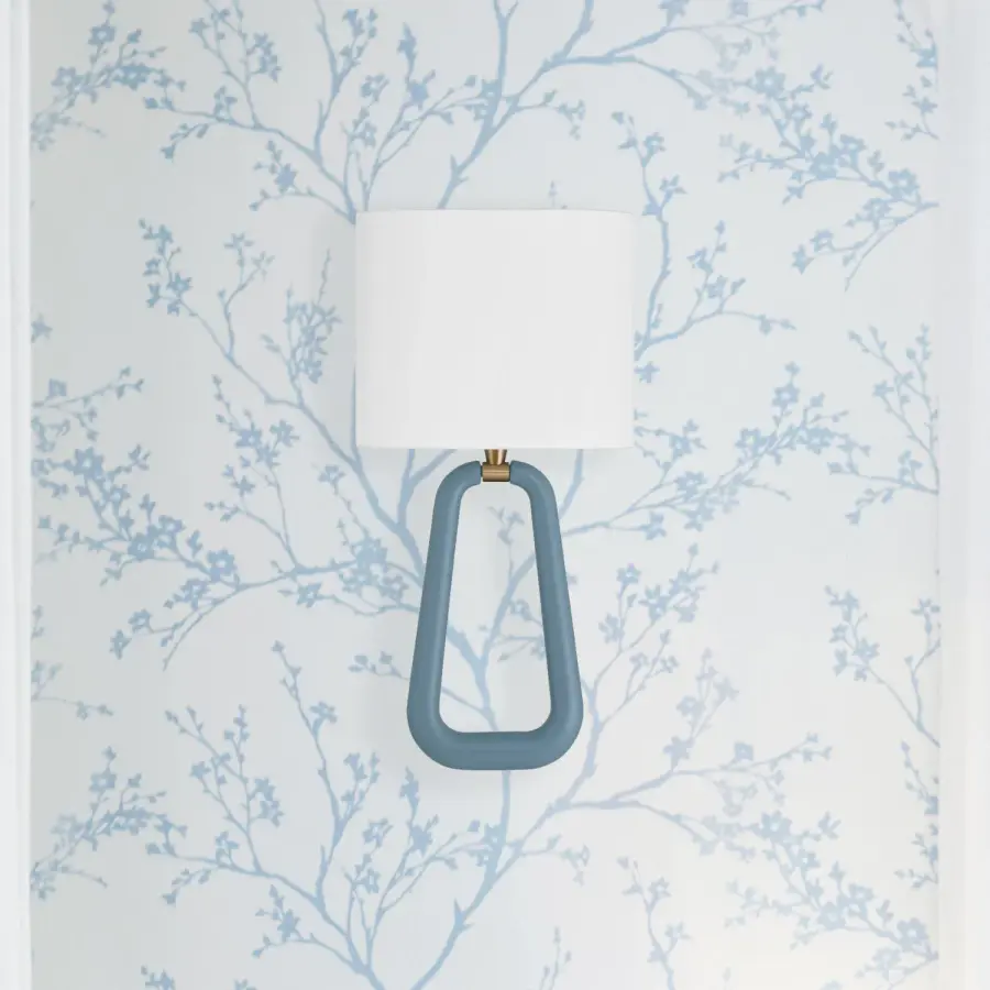 Jori 10" Wall Sconce in Aged Brass with Blush Shade - Image 13