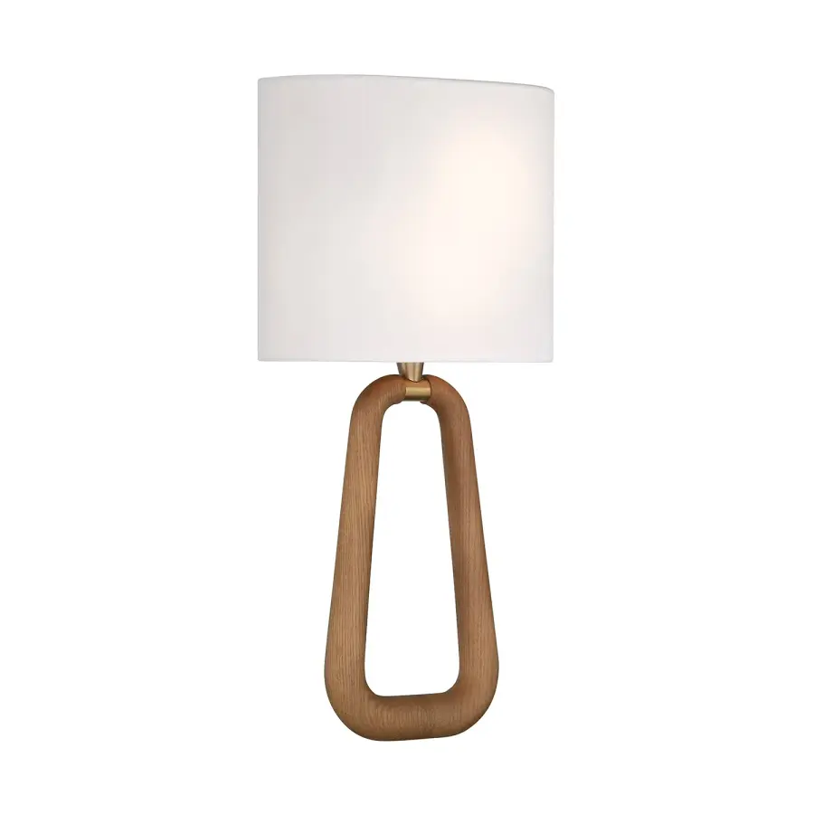 Jori 10" Wall Sconce in Aged Brass with Blush Shade - Image 3