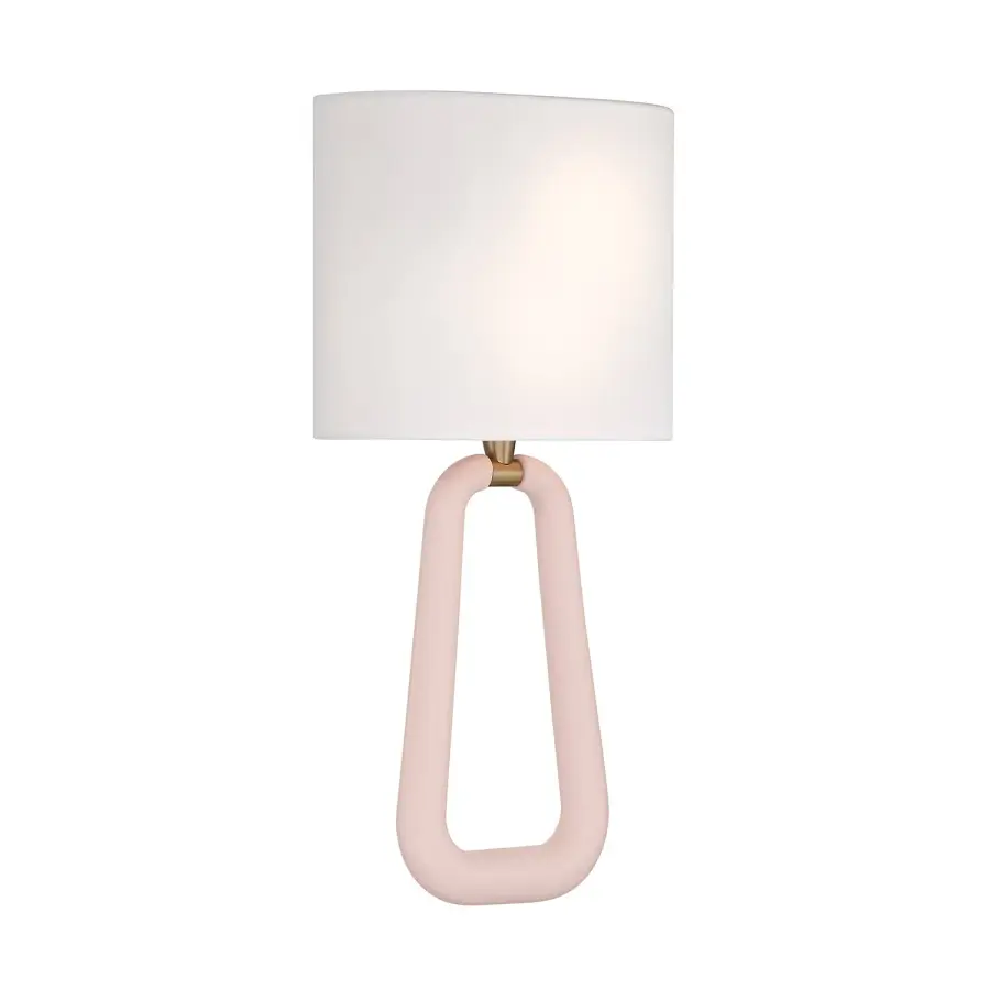 Jori 10" Wall Sconce in Aged Brass with Blush Shade - Image 37