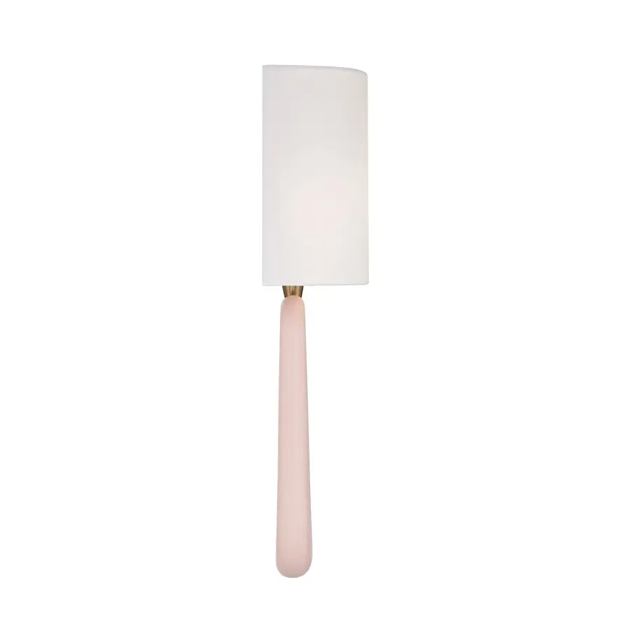 Jori 10" Wall Sconce in Aged Brass with Blush Shade - Image 38