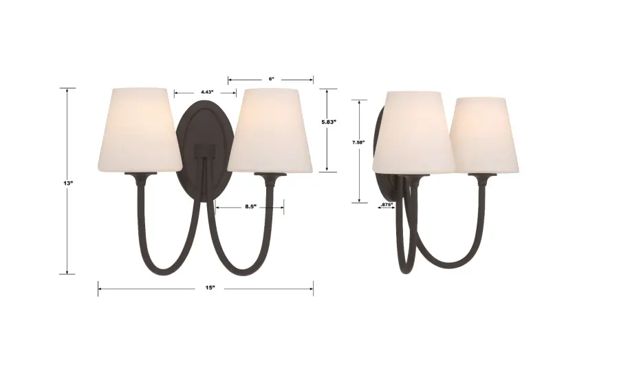 Juno 15" Black Forged Sconce - Image 17