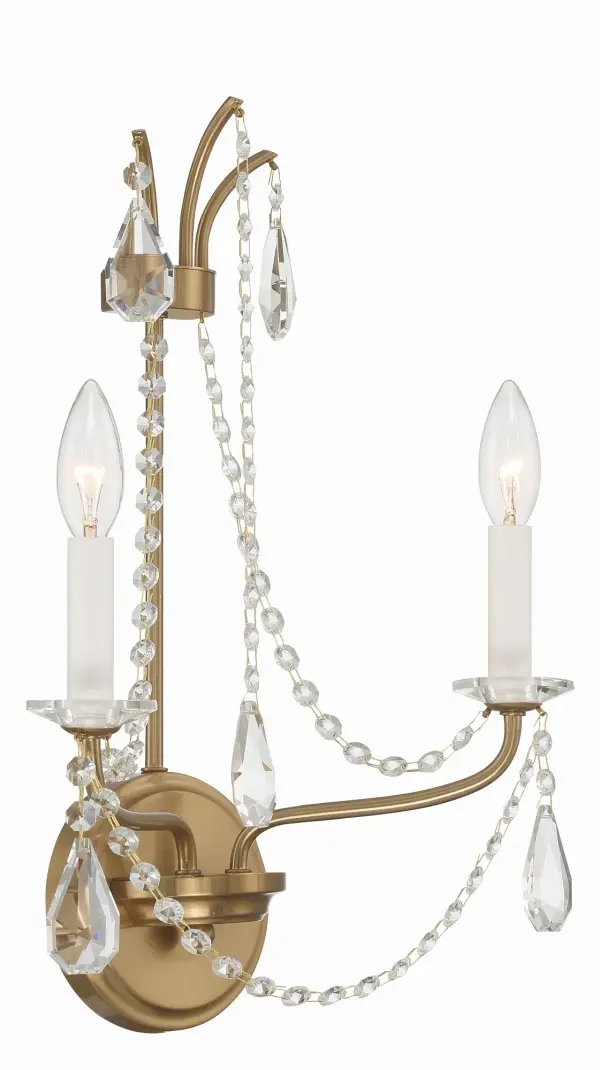 Karrington 12.5" Crystal Sconce in Matte Black - Image 3