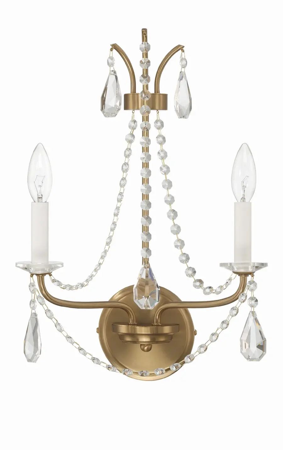 Karrington 12.5" Crystal Sconce in Matte Black - Image 4