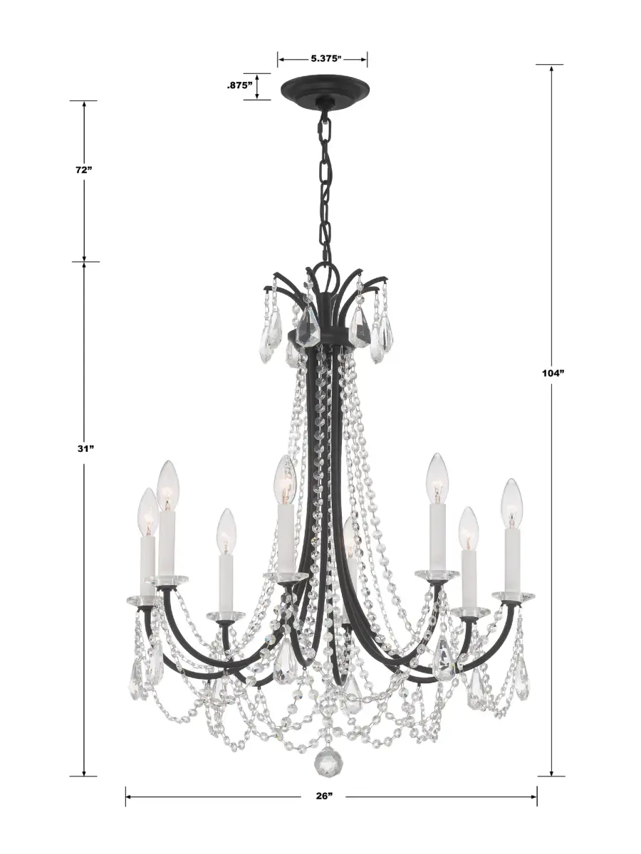 Karrington 26" Crystal Chandelier - Image 16