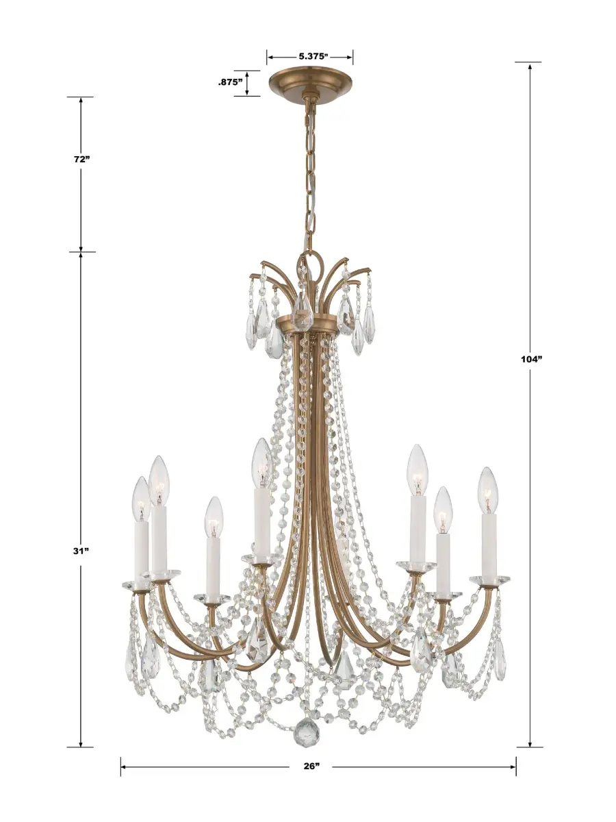 Karrington 26" Crystal Chandelier - Image 7