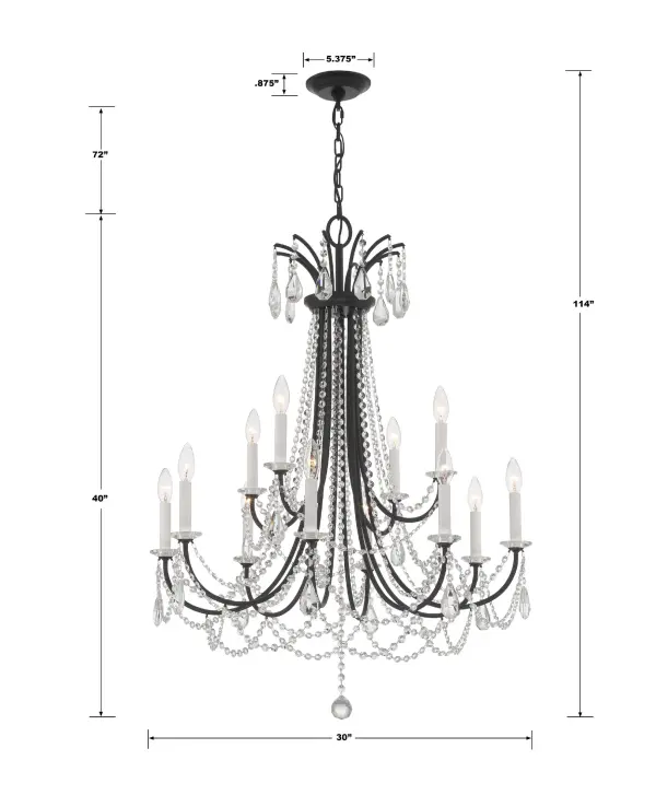 Karrington 30" Crystal Chandelier - Image 17