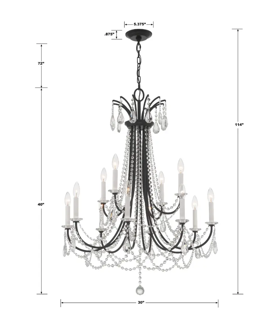 Karrington 30" Crystal Chandelier - Image 17