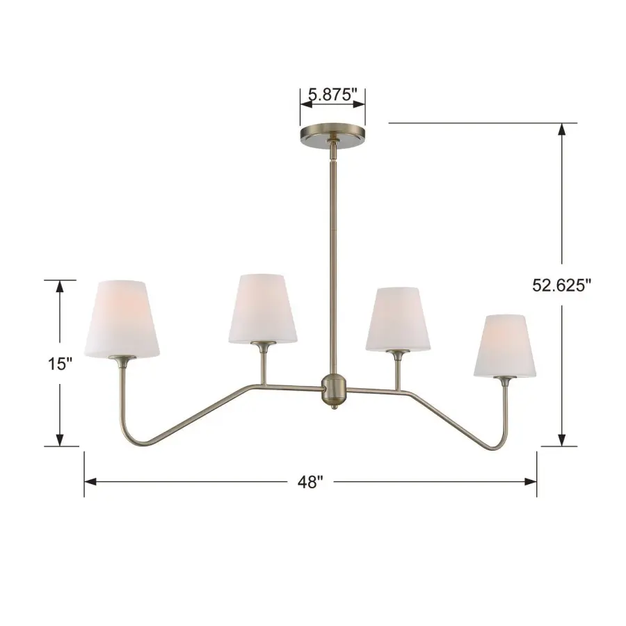 Keenan 48" Linear Chandelier - Image 10
