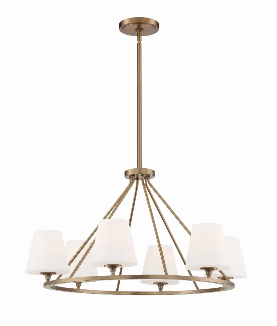 Keenan 31.25" Chandelier in Vibrant Gold - Image 1