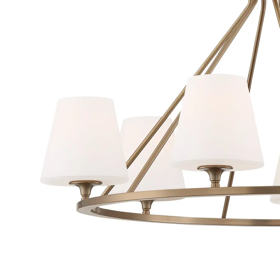 Keenan 31.25" Chandelier in Vibrant Gold - Image 2